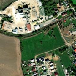 Satellite imagery of [Meclov] factory chimney, CZ