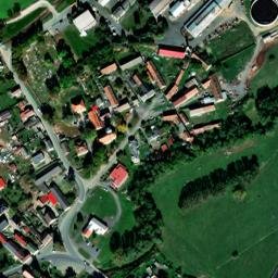 Satellite imagery of [Meclov] factory chimney, CZ