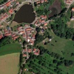Satellite imagery of [Červená Řečice] church t., CZ