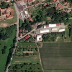 Satellite imagery of [Červená Řečice] church t., CZ