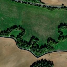 Satellite imagery of [Meclov] factory chimney, CZ