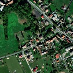 Satellite imagery of [Meclov] factory chimney, CZ