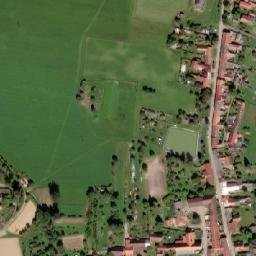 Satellite imagery of [Bělčice] church t., CZ