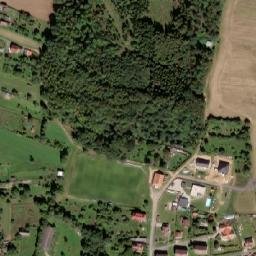 Satellite imagery of [Bělčice] church t., CZ