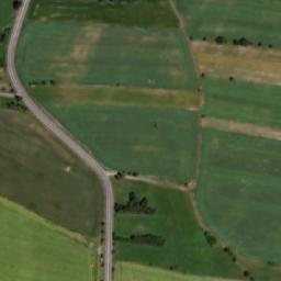 Satellite imagery of [Červená Řečice] church t., CZ
