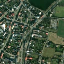 Satellite imagery of [Majetín] church t., CZ
