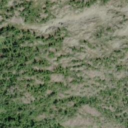 Satellite imagery of Vancouver Island Ranges, CA