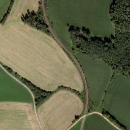 Satellite imagery of [Bělčice] church t., CZ