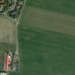 Satellite imagery of [Majetín] church t., CZ