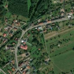 Satellite imagery of [Choryně] church t., CZ