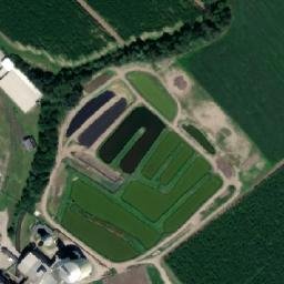 Satellite imagery of [Prosenice] sugar factor chimney, CZ