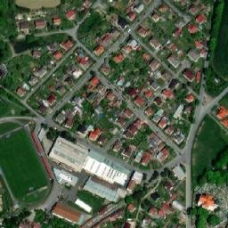 Satellite imagery of [Polná] church & outlook t., CZ