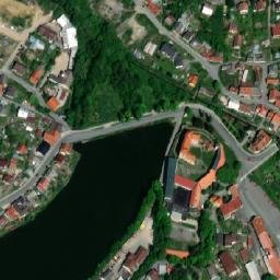 Satellite imagery of [Polná] church & outlook t., CZ