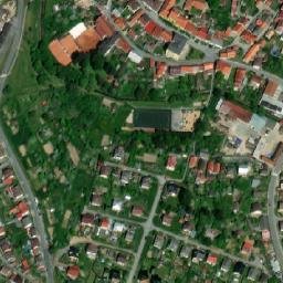 Satellite imagery of [Polná] church & outlook t., CZ
