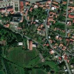Satellite imagery of [Kelč] church t., CZ