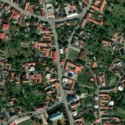 Satellite imagery of [Kelč] church t., CZ