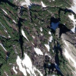 Satellite imagery of Cathedral Mountain, CA