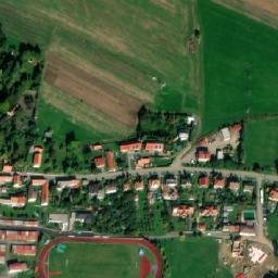 Satellite imagery of [Pacov] church t., CZ