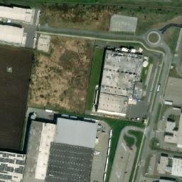 Satellite imagery of Alora [Prostějov] factory chimney, CZ