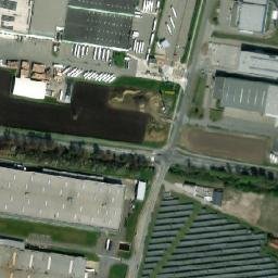 Satellite imagery of Alora [Prostějov] factory chimney, CZ