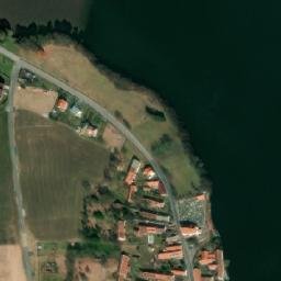 Satellite imagery of [Lnáře] cemetry church sanctus t., CZ