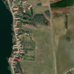 Satellite imagery of [Lnáře] cemetry church sanctus t., CZ
