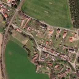 Satellite imagery of [Čimelice] church t., CZ