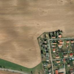 Satellite imagery of [Lnáře] cemetry church sanctus t., CZ