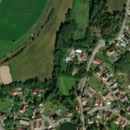 Satellite imagery of St. Florian [Střítež u Jihlavy] church sanctus t., CZ