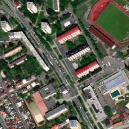 Satellite imagery of [Přerov] castle outlook t., CZ