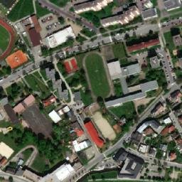 Satellite imagery of [Přerov] castle outlook t., CZ