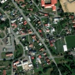 Satellite imagery of [Všechovice] church t., CZ
