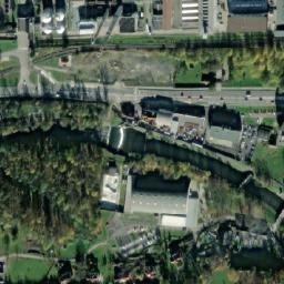 Satellite imagery of Tesla [Rožnov pod Radhoštěm] former electrotechnical factory chimney-1, CZ
