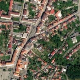 Satellite imagery of [Milevsko] church t., CZ