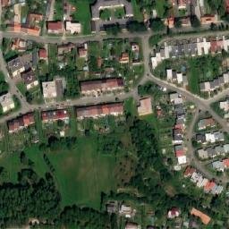 Satellite imagery of [Milevsko] church t., CZ