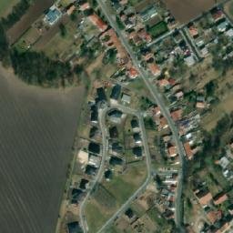 Satellite imagery of [Hrubčice] church t., CZ