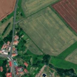 Satellite imagery of [Blazice] church t., CZ