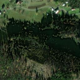 Satellite imagery of [Prostřední Bečva] church t., CZ