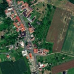 Satellite imagery of [Blazice] church t., CZ