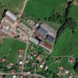 Satellite imagery of [Vidče] church t., CZ