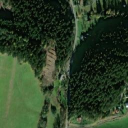 Satellite imagery of [Prostřední Bečva] church t., CZ