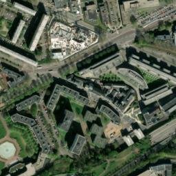 Satellite imagery of Rouen, from Mont Ste. Catherine, FR