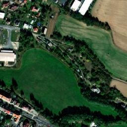 Satellite imagery of Sumavan [Domažlice] former textil factory chimney, CZ