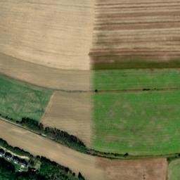 Satellite imagery of Sumavan [Domažlice] former textil factory chimney, CZ