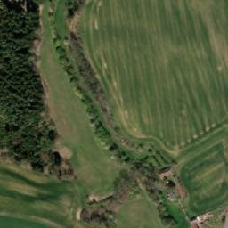 Satellite imagery of Svatý Jan [Květov] church sanctus t., CZ