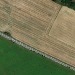 Satellite imagery of Hodušín [Opařany-Nové Dvory] church t., CZ