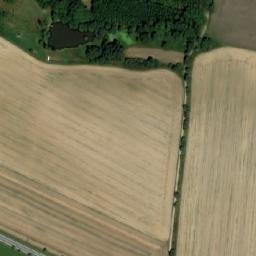 Satellite imagery of Hodušín [Opařany-Nové Dvory] church t., CZ