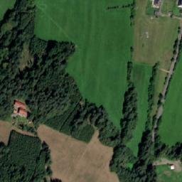 Satellite imagery of [Vidče] church t., CZ