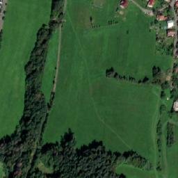 Satellite imagery of [Vidče] church t., CZ