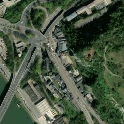 Satellite imagery of Rouen, from Mont Ste. Catherine, FR